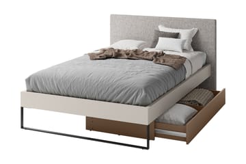 Sigmana Møbelsett For Soverom - Lys Grå/Beige - Møbler - Senger - Møbelsett til soverom