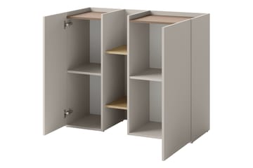 Sigmana Møbelsett For Soverom - Lys Grå/Beige - Møbler - Senger - Møbelsett til soverom