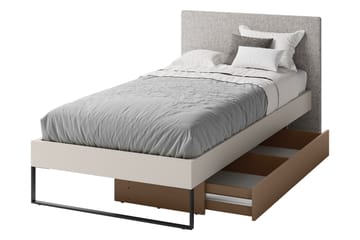 Sigmana Møbelsett For Soverom - Lys Grå/Beige - Møbler - Senger - Møbelsett til soverom