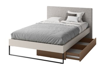 Sigmana Møbelsett For Soverom - Lys Grå/Brun/Beige - Møbler - Senger - Møbelsett til soverom