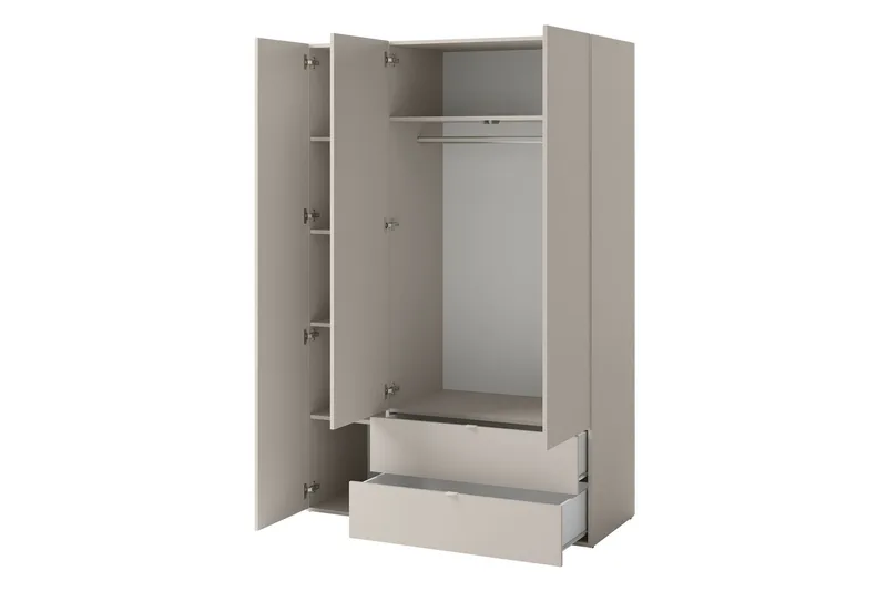 Sigmana Møbelsett For Soverom - Lys Grå/Brun/Beige - Møbler - Senger - Møbelsett til soverom