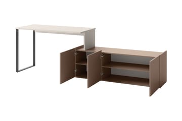 Sigmana Møbelsett For Soverom - Lys Grå/Brun/Beige - Møbler - Senger - Møbelsett til soverom