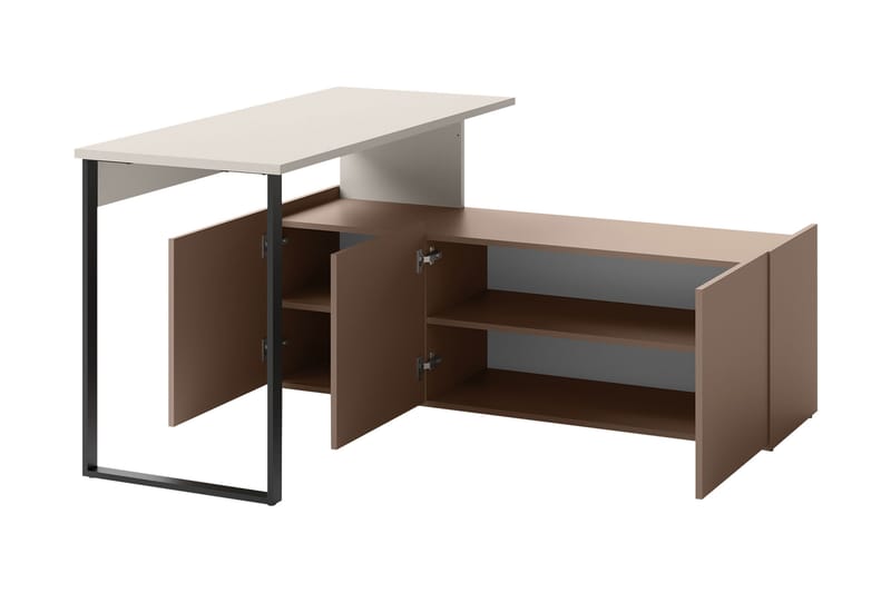 Sigmana Møbelsett For Soverom - Lys Grå/Brun/Beige - Møbler - Senger - Møbelsett til soverom