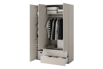 Sigmana Møbelsett For Soverom - Lys Grå/Brun/Beige - Møbler - Senger - Møbelsett til soverom