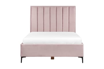 Soveromssett Sezanne Rosa/Svart, 140x200 cm, Fløyel - Rosa/Svart, 140x200 cm, Fløyel - Møbler - Senger - Møbelsett til soverom