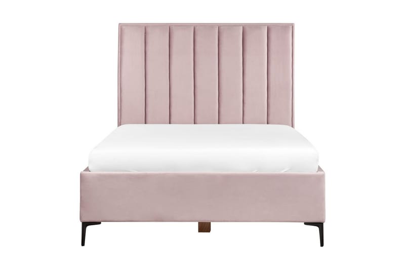 Soveromssett Sezanne Rosa/Svart, 140x200 cm, Fløyel - Rosa/Svart, 140x200 cm, Fløyel - Møbler - Senger - Møbelsett til soverom