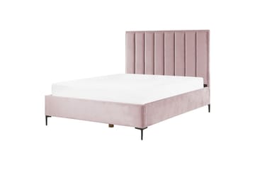 Soveromssett Sezanne Rosa/Svart, 160x200 cm, Fløyel - Rosa/Svart, 160x200 cm, Fløyel - Møbler - Senger - Møbelsett til soverom