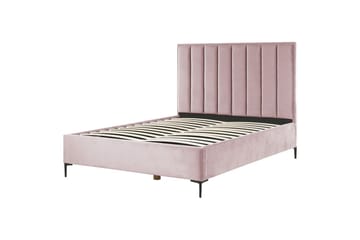 Soveromssett Sezanne Rosa/Svart, 160x200 cm, Fløyel - Rosa/Svart, 160x200 cm, Fløyel - Møbler - Senger - Møbelsett til soverom
