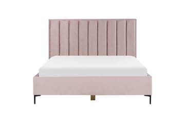 Soveromssett Sezanne Rosa/Svart, 180x200 cm, Fløyel - Rosa/Svart, 180x200 cm, Fløyel - Møbler - Senger - Møbelsett til soverom