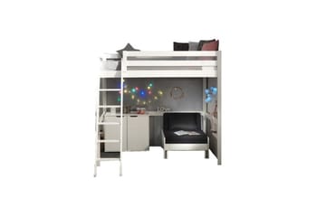 Sovesofa og Kommode Pino Mezzanine 2-dører 140 x 200 cm - 140 x 200 cm - Møbler - Barnemøbler - Barnemøbelsett