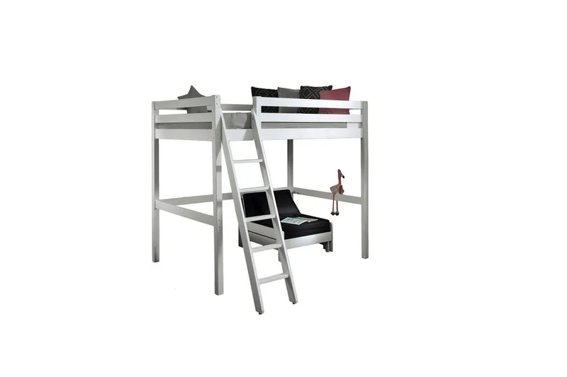 Sovesofa Pino Mezzanine Hvit, 140 x 200 cm, Hvit, 140 x 200 cm