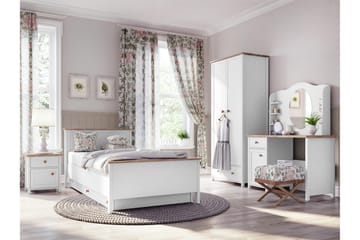 Storys Soveromsmøbelsett - Hvit - Møbler - Senger - M øbelsett til soverom