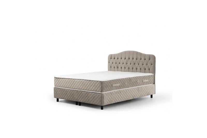 Subash Komplett Sengepakke 150x200 cm - Beige - Møbler - Senger - Komplett sengepakke