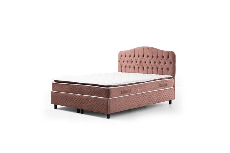 Subash Komplett Sengepakke 150x200 cm - Rosa - Møbler - Senger - Komplett sengepakke