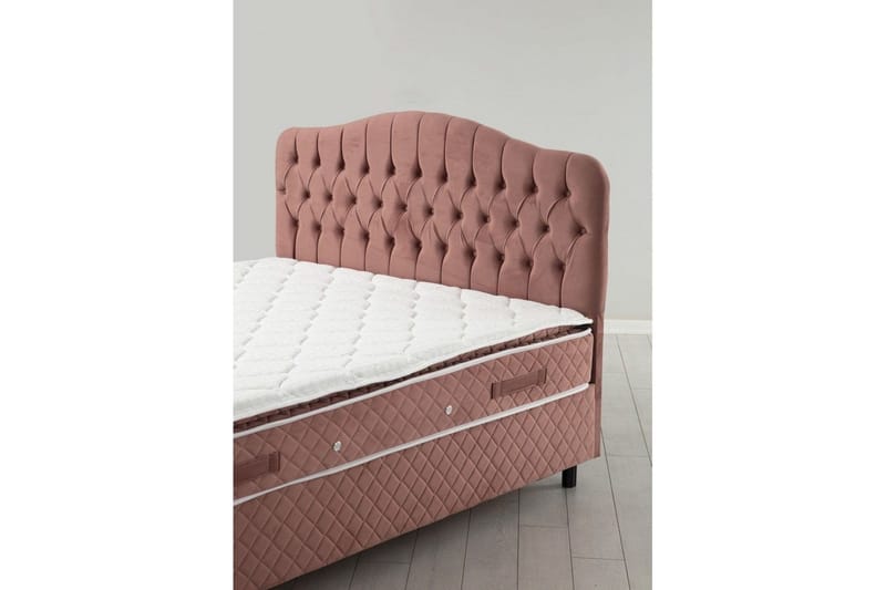 Subash Komplett Sengepakke 150x200 cm - Rosa - Møbler - Senger - Komplett sengepakke