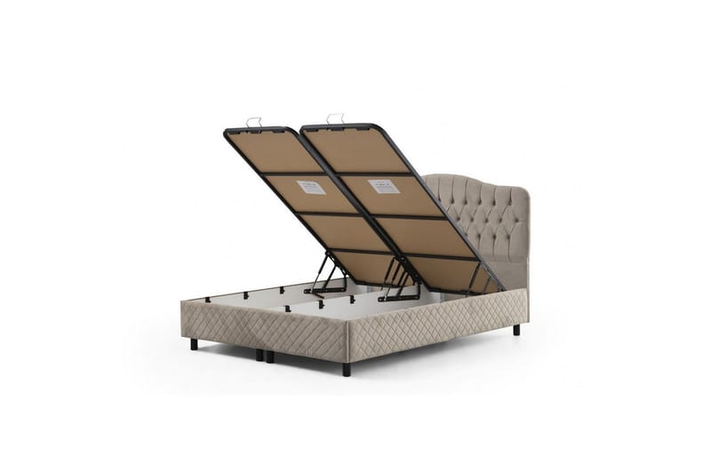 Subato Sengeramme 150x200 cm - Beige - Møbler - Senger - Sengeramme & sengestamme