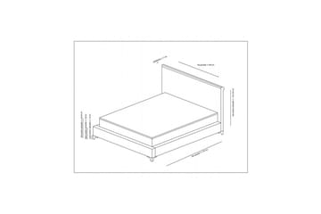 Subra Komplett Sengepakke 160x200 cm - Grå - Møbler - Senger - Komplett sengepakke