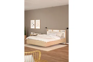 Sumita Sengeramme 140x190 cm - Natur/Hvit - Møbler - Senger - Sengeramme & sengestamme