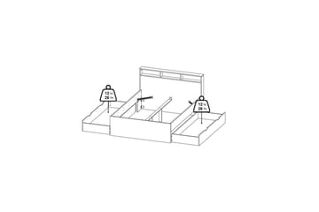 Sumita Sengeramme 140x190 cm - Natur/Hvit - Møbler - Senger - Sengeramme & sengestamme