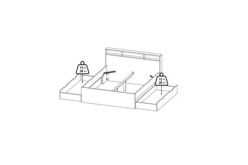 Sumita Sengeramme 160x200 cm - Natur/Hvit - Møbler - Senger - Sengeramme & sengestamme