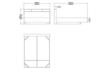 Sumita Sengeramme 160x200 cm - Natur/Hvit - Møbler - Senger - Sengeramme & sengestamme