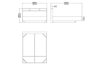 Sumita Sengeramme 160x200 cm - Natur/Hvit - Møbler - Senger - Sengeramme & sengestamme