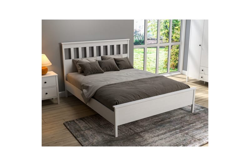 Sylven Sengeramme - Natur/Hvit - Møbler - Senger - Sengeramme & sengestamme