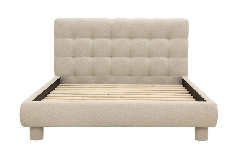 Teddy Komplett Sengpakke Sengeramme med Madrass 120x200 cm - Beige - Møbler - Senger - Komplett sengepakke