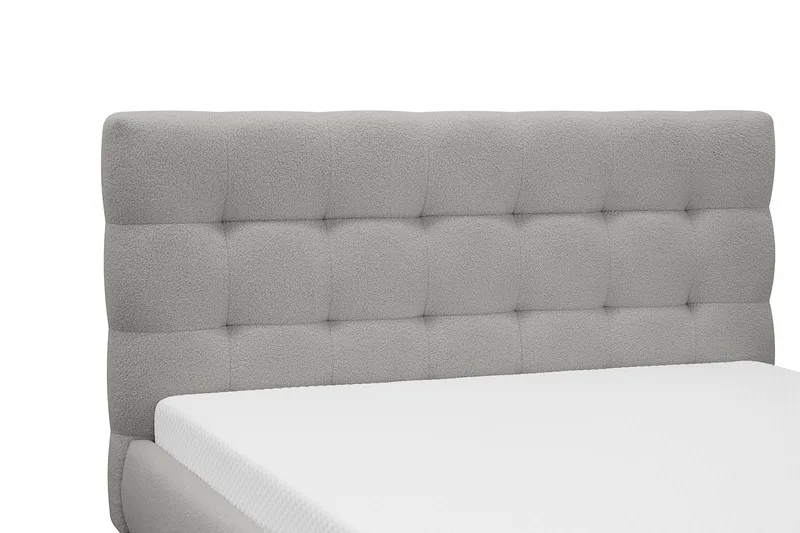 Teddy Komplett Sengpakke Sengeramme med Madrass 120x200 cm - Grå - Møbler - Senger - Dobbeltsenger