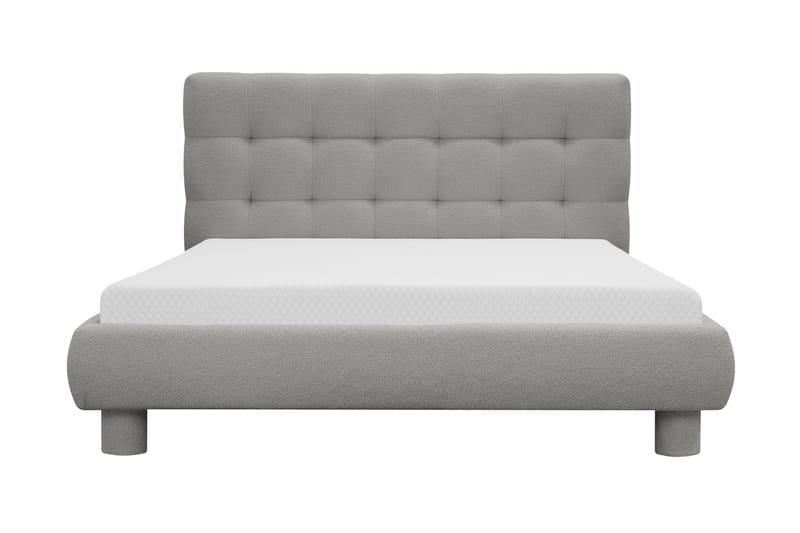 Teddy Komplett Sengpakke Sengeramme med Madrass 120x200 cm, Grå