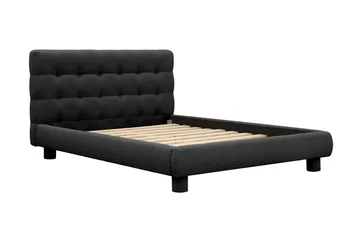 Teddy Komplett Sengpakke Sengeramme med Madrass 120x200 cm - Svart - Møbler - Senger - Dobbeltsenger