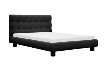 Teddy Komplett Sengpakke Sengeramme med Madrass 120x200 cm - Svart - Møbler - Senger - Dobbeltsenger