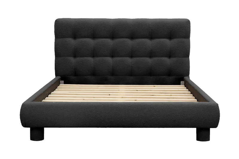 Teddy Komplett Sengpakke Sengeramme med Madrass 120x200 cm - Svart - Møbler - Senger - Dobbeltsenger