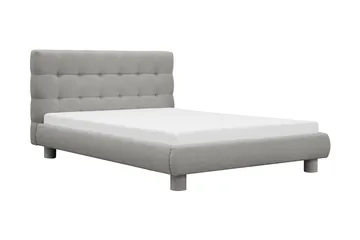 Teddy Komplett Sengpakke Sengeramme med Madrass 140x200 cm - Grå - Møbler - Senger - Rammeseng