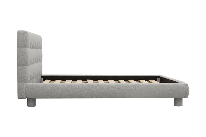 Teddy Komplett Sengpakke Sengeramme med Madrass 140x200 cm - Grå - Møbler - Senger - Rammeseng