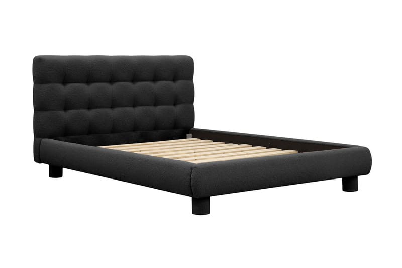 Teddy Komplett Sengpakke Sengeramme med Madrass 140x200 cm - Svart - Møbler - Senger - Rammeseng