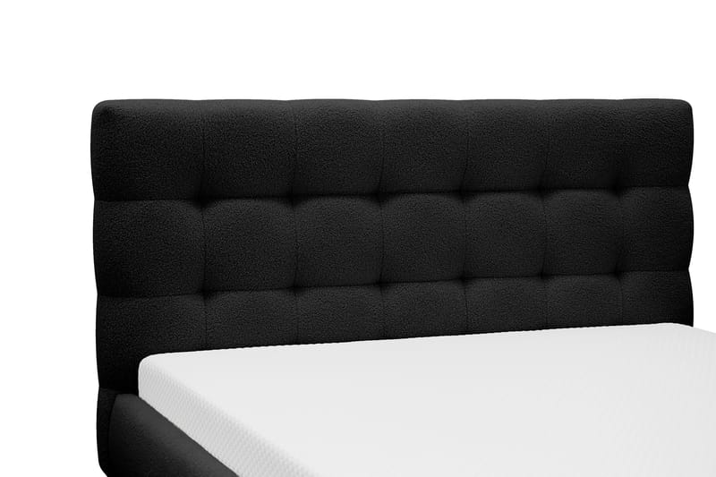 Teddy Komplett Sengpakke Sengeramme med Madrass 140x200 cm - Svart - Møbler - Senger - Rammeseng