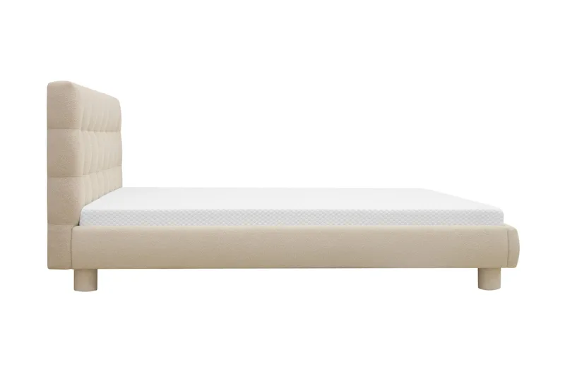 Teddy Komplett Sengpakke Sengeramme med Madrass 160x200 cm - Beige - Møbler - Senger - Komplett sengepakke