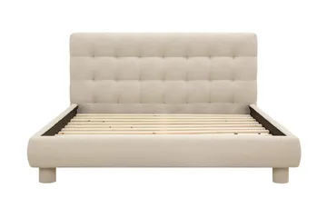 Teddy Komplett Sengpakke Sengeramme med Madrass 160x200 cm - Beige - Møbler - Senger - Rammeseng