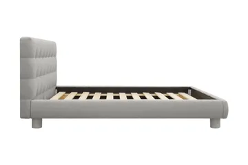 Teddy Komplett Sengpakke Sengeramme med Madrass 160x200 cm - Grå - Møbler - Senger - Dobbeltsenger
