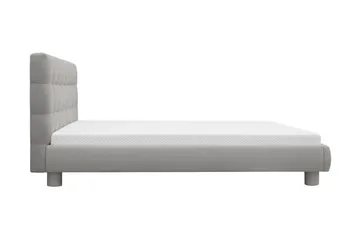 Teddy Komplett Sengpakke Sengeramme med Madrass 160x200 cm - Grå - Møbler - Senger - Dobbeltsenger