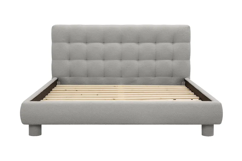 Teddy Komplett Sengpakke Sengeramme med Madrass 160x200 cm - Grå - Møbler - Senger - Rammeseng