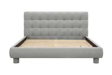 Teddy Komplett Sengpakke Sengeramme med Madrass 160x200 cm - Grå - Møbler - Senger - Dobbeltsenger