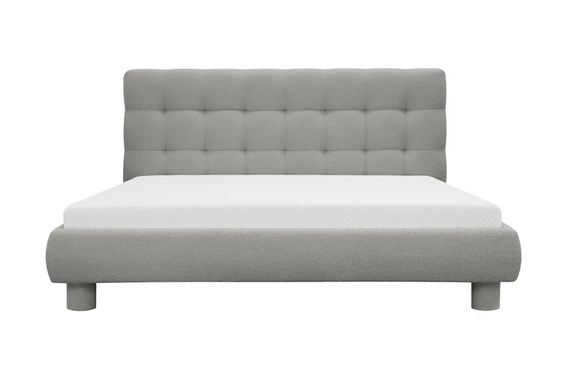 Teddy Komplett Sengpakke Sengeramme med Madrass 160x200 cm, Grå