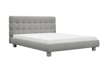 Teddy Komplett Sengpakke Sengeramme med Madrass 160x200 cm - Grå - Møbler - Senger - Dobbeltsenger