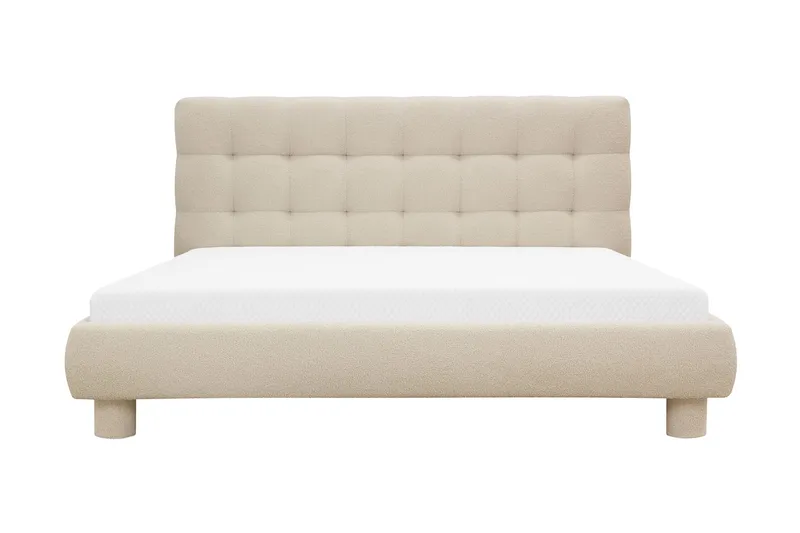 Teddy Komplett Sengpakke Sengeramme med Madrass 180x200 cm, Beige
