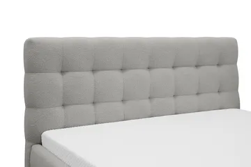 Teddy Komplett Sengpakke Sengeramme med Madrass 180x200 cm - Grå - Møbler - Senger - Dobbeltsenger