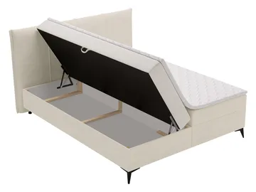 Thoros Komplett Sengepakke 140x200 cm Kontinentalseng med Oppbevaring - Grå - Møbler - Senger - Kontinentalsenger