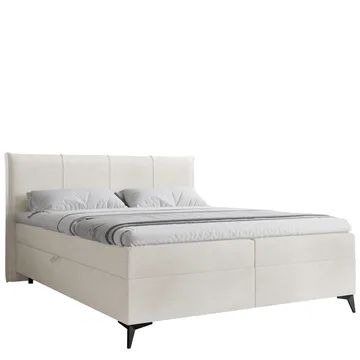 Thoros Komplett Sengepakke 140x200 cm Kontinentalseng med Oppbevaring - Hvit - Møbler - Senger - Kontinentalsenger