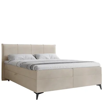 Thoros Komplett Sengepakke 160x200 cm Kontinentalseng med Oppbevaring - Beige - Møbler - Senger - Kontinentalsenger